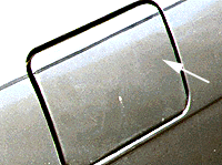 (picture of gas cap door)